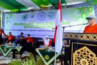 Bupati Gorontalo, Sofyan Puhi, saat menghadiri Milad ke-80 Panti Asuhan Aisyiyah Limboto