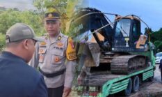 Polres Pohuwato Amankan Excavator dan Dua Terduga PETI di Taluduyunu