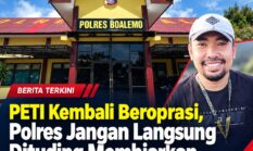 PETI Kembali Beroprasi, Polres Jangan Langsung Dituding Membiarkan